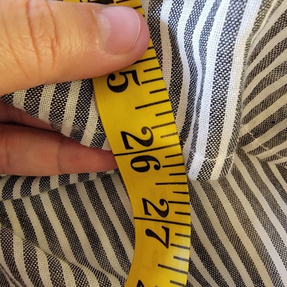 Beachlunchlounge Cold Shoulder Shirt Striped  100% Cotton - Picture 8 of 8